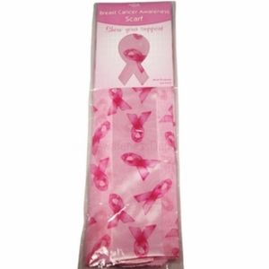 NWT Pink Ribbon Long awareness scarf. Pink